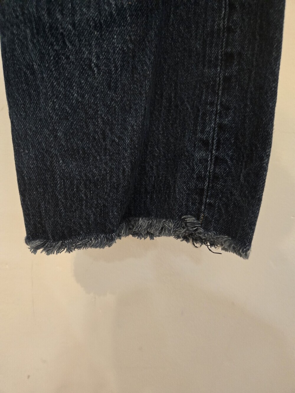 Pistola Cassie High Rise Straight Leg Cropped Distressed Jeans 26 Dark Wash - Picture 7 of 13
